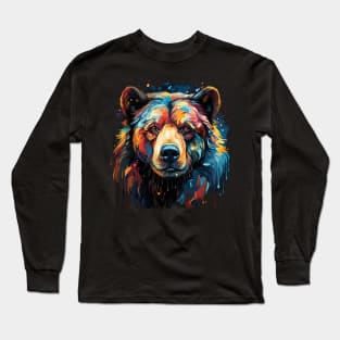 Grizzly Bear Rainbow Long Sleeve T-Shirt